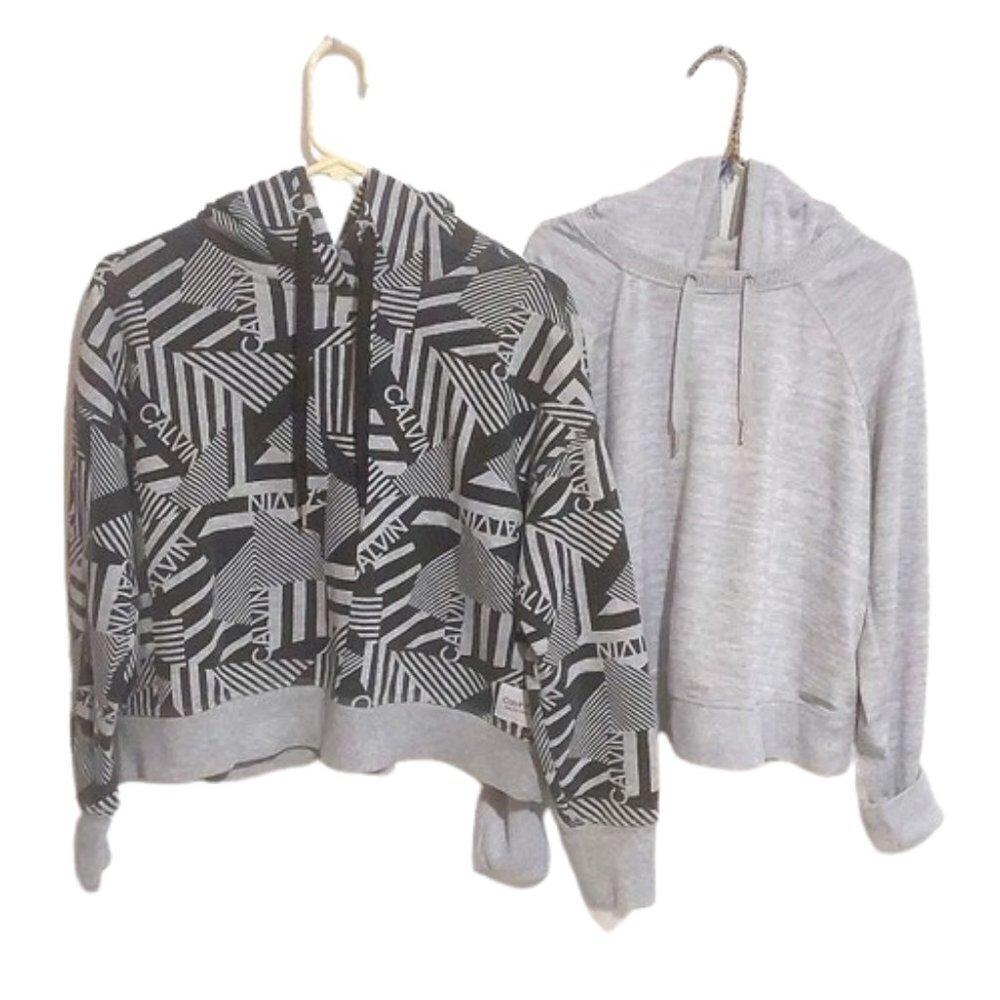 2 Calvin Klein Performance Cropped Pullover Hoodi… - image 1
